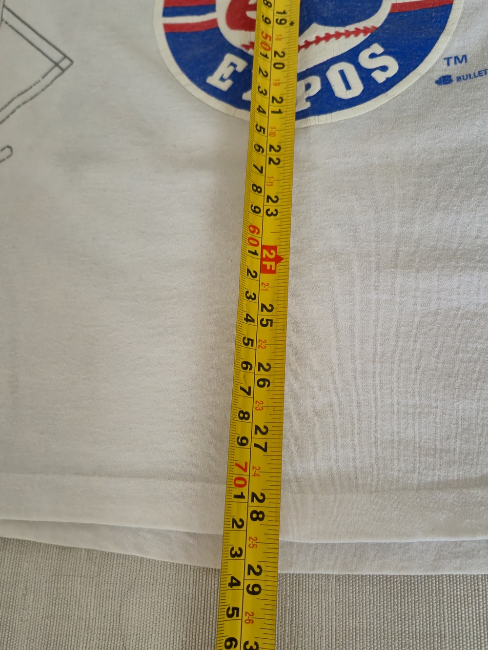 Vintage 1993 Montreal Expos All Over Print T-Shirt Bulletin Athletic - Picture 16 of 16